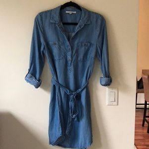 Athleta Alexia Admor Chambray Shirt Dress